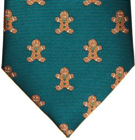 img 2 attached to 🎅 Retreez Christmas Gingerbread Man Woven Microfiber Boy's Tie - 8-10 years: Festive Fashion for Young Boys