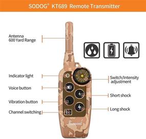 img 2 attached to 🐶 Rechargeable Shock Collars for Dogs with 2000Ft Remote - Dog Electronic Training Collar with Vibration, Beep, and Shock Modes - IPX7 Waterproof - Adjustable Shock Level - Tactical Dog Collars for Effective Training