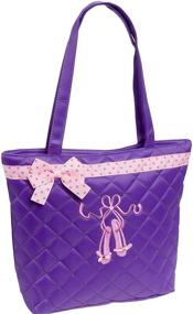 img 1 attached to Dance Ballet 🩰 Slippers Quilted Tote Bag