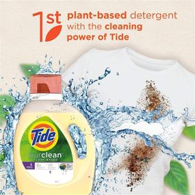 img 2 attached to 🌿 Premium Plant-based Liquid Laundry Detergent: Tide Purclean Honey Lavender Scent - 69 fl oz, 48 Loads