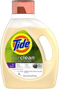 img 4 attached to 🌿 Premium Plant-based Liquid Laundry Detergent: Tide Purclean Honey Lavender Scent - 69 fl oz, 48 Loads