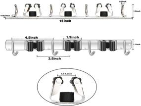 img 1 attached to Durable Stainless Steel Wall-Mounted Bathroom Organizer Pack