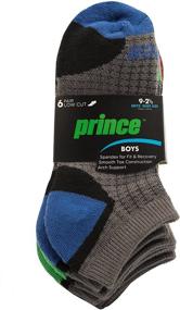 img 3 attached to 🧦 Оптимизированные носки для мальчиков Prince с низким вырезом и амортизацией для активных детей (пакет из 6)