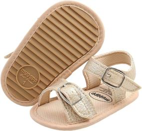 img 4 attached to Baby Toddler Anti Slip Prewalker 0 18Months Boys' Shoes ~ Sandals