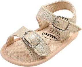 img 3 attached to Baby Toddler Anti Slip Prewalker 0 18Months Boys' Shoes ~ Sandals