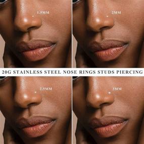 img 1 attached to 💎 Jstyle Stainless Steel Piercing Jewelry: Shimmering Women's Body Jewelry Collection