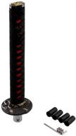 ryanstar katana shift knob: chrome samurai sword handle for automobile spare part – 265mm lengthen black+red color logo