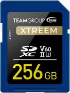 💪 карта памяти teamgroup xtreem 256 гб uhs-ii/u3 sdxc: скорость чтения 8k uhd 250 мб/с для влоггеров, кинематографистов, фотографов и создателей контента. логотип