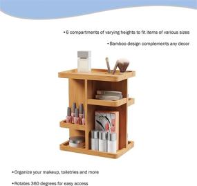 img 2 attached to Lavish Home Makeup Organizer Eco Friendly