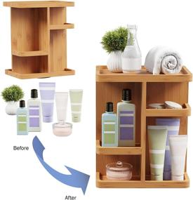 img 1 attached to Lavish Home Makeup Organizer Eco Friendly