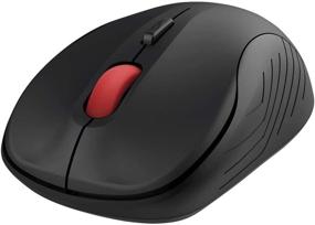 img 4 attached to 🖱️ Portable Wireless Mouse: 2.4G Optical Silent Mouse for Laptops and PCs - Black, 2 Pack