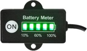 img 3 attached to 🔋 Top-rated 12V Battery Indicator for Lead-Acid Batteries - Ideal for Motorcycles, Golf Carts, Cars, Marine, ATV - 5 Segments LED Display