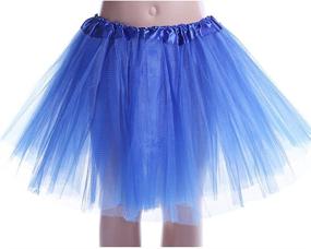 img 2 attached to 💃 Stunning Anleolife 12'' Ballet Birthday Tutu Dress: Affordable Deep Blue Tutu Skirt for Ballet Dance Mini Skirts