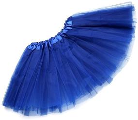 img 3 attached to 💃 Stunning Anleolife 12'' Ballet Birthday Tutu Dress: Affordable Deep Blue Tutu Skirt for Ballet Dance Mini Skirts