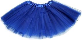 img 4 attached to 💃 Stunning Anleolife 12'' Ballet Birthday Tutu Dress: Affordable Deep Blue Tutu Skirt for Ballet Dance Mini Skirts