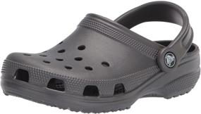 img 4 attached to Graphite Crocs Unisex Classic Clogs - Men's Shoes and Mules/Clogs