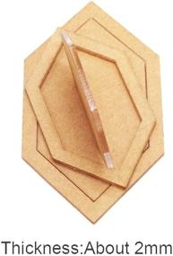 img 3 attached to 🧵 Прозрачные акриловые шаблоны для лоскутного шитья - шаблоны для лоскутных одеял для ручной работы, набор выкроек, инструмент для стилизации квилтовщика, инструмент для самодельных одеял из ткани для пэчворка, кожевенного ремесла и шитья изделий из лоскутков