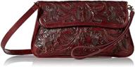 mauzari genuine leather crossbody removable women's handbags & wallets logo