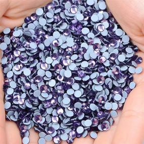 img 3 attached to 💎 1500 Pcs FYGEM Hot Fix Iron Rhinestones for DIY Jewelry Making with Picking Pen - Tanzanite Color, Size SS20