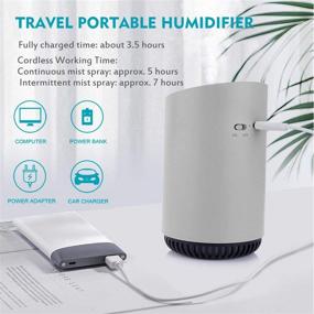 img 2 attached to Аккумуляторный увлажнитель DCMEKA Humidifiers Waterless