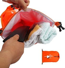 img 1 attached to 🏊 NuCamper Swim Buoy: Adjustable Waist Belt, Waterproof Dry Bag, and Swim Bubble for Safe Open Water Swimming - Perfect for Training, Snorkeling, Kayaking, Diving, and Boating - Large 28L Capacity