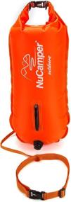 img 4 attached to 🏊 NuCamper Swim Buoy: Adjustable Waist Belt, Waterproof Dry Bag, and Swim Bubble for Safe Open Water Swimming - Perfect for Training, Snorkeling, Kayaking, Diving, and Boating - Large 28L Capacity
