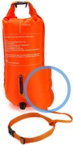 img 3 attached to 🏊 NuCamper Swim Buoy: Adjustable Waist Belt, Waterproof Dry Bag, and Swim Bubble for Safe Open Water Swimming - Perfect for Training, Snorkeling, Kayaking, Diving, and Boating - Large 28L Capacity