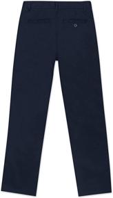 img 3 attached to Nautica Khaki Uniform Pants for Boys - Large Size with Front Buttons