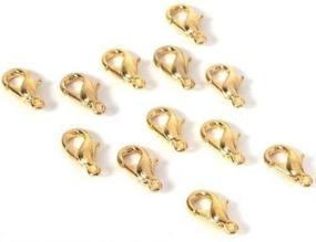 img 1 attached to Gold Plated Lobster Claw Clasps