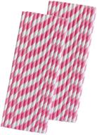 stripe paper straws inches outside household supplies and paper & plastic logo