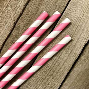 img 1 attached to Stripe Paper Straws Inches Outside Household Supplies and Paper & Plastic