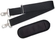 🎒 premium 59" replacement shoulder strap for bags & cases - adjustable, durable, non-slip pad - jakago (black) logo