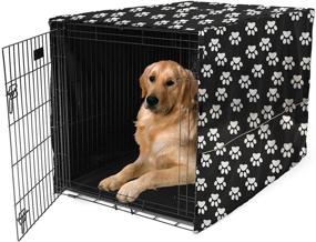 img 3 attached to 🐾 Durable Dog Crate Cover: Perfect Fit for 36" Wire Crates – Effortless On, Off, and Adjustability – Cover Only