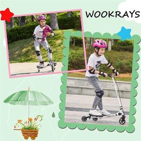 img 3 attached to 🛴 WOOKRAYS 3-Wheel Foldable Wiggle Scooter Tri Slider Kick Speeder with Adjustable Handle for Kids 5+ Years Old