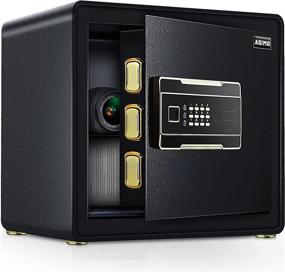 img 4 attached to ADIMO 1.23 Cubic Feet Safe Box: Master Key, Alarm System + Secure Storage for Home & Office