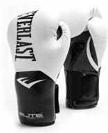 🥊 everlast elite pro style training gloves - white, 12 oz: unbeatable quality for optimal performance logo