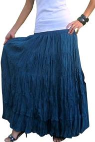img 2 attached to Billys Thai Shop Pleated Elastic Women's Clothing in Skirts