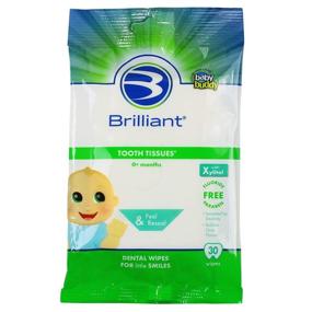 img 4 attached to 👶 Brilliant Tooth Tissues with Xylitol – Bubble Gum Flavor Teeth Wipes for Babies and Toddlers – Kids' Favorite, 30 Count: A Complete Review