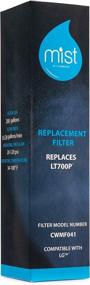 img 2 attached to 🚰 Mist Kenmore 9690 Water Filter Replacement - Compatible Models: LG LT700P, ADQ36006101, ADQ36006102, Kenmore Elite 795, 46-9690, WF700, RFC 1200A, LFX31925ST, LFXS32766S - 1 Pack