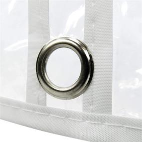 img 1 attached to 👗 Hangerworld Clear 72-inch Showerproof Dress Garment Suit Clothes Coat Protector Covers Bag with White Trim