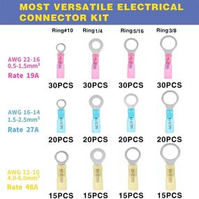 img 3 attached to 💡 Haisstronica Connectors: Hassle-Free Heat Connectors & Insulated Terminals for Optimal Wiring Solutions