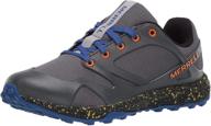 👟 стильные и прочные серо-оранжевые мужские кроссовки merrell altalight low - идеальные для активного отдыха на открытом воздухе. логотип