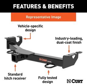 img 2 attached to 🚗 Крюк на передний бампер/ фаркоп Curt для Toyota Land Cruiser, Sequoia, Tundra - 2-х дюймовый фаркоп, легкая установка.