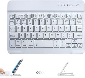 img 4 attached to Bluetooth Keyboard Youtato Ultra Slim Portable Tablet Accessories