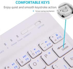 img 2 attached to Bluetooth Keyboard Youtato Ultra Slim Portable Tablet Accessories