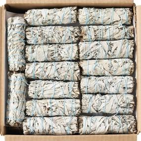 img 4 attached to 20-Pack of Sustainable White Sage Smudge Sticks for Ceremony, Spiritual Use, Home & Office Cleansing or Smoke Cleanse - Smudging Kit