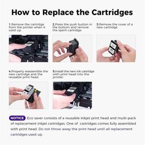 img 2 attached to 🖨️ LemeroUtrust Remanufactured Ink Cartridge Replacement for Canon PG-245 245XL 245 - Ideal for Canon Pixma MX492 MX490 TS3122 TS202 MG2522 MG2525 MG2922 MG3022 (1 Print Head, 3 Black Ink Cartridges)