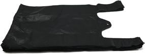 img 2 attached to Efficient Plastic Bag for Black Plain Embossed T Shirt Retail Store Fixtures & Equipment