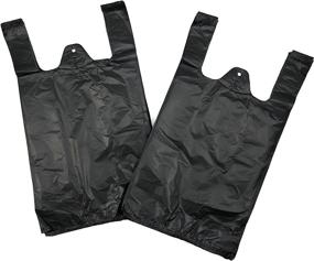 img 3 attached to Efficient Plastic Bag for Black Plain Embossed T Shirt Retail Store Fixtures & Equipment