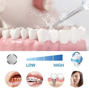 img 3 attached to 🚿 Cordless Water Flosser: Professional Dental Oral Irrigator for Home & Travel - IPX7 Waterproof, 4 Modes, Braces & Bridge Care
